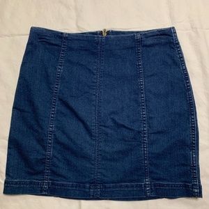 Free People Jean Skirt